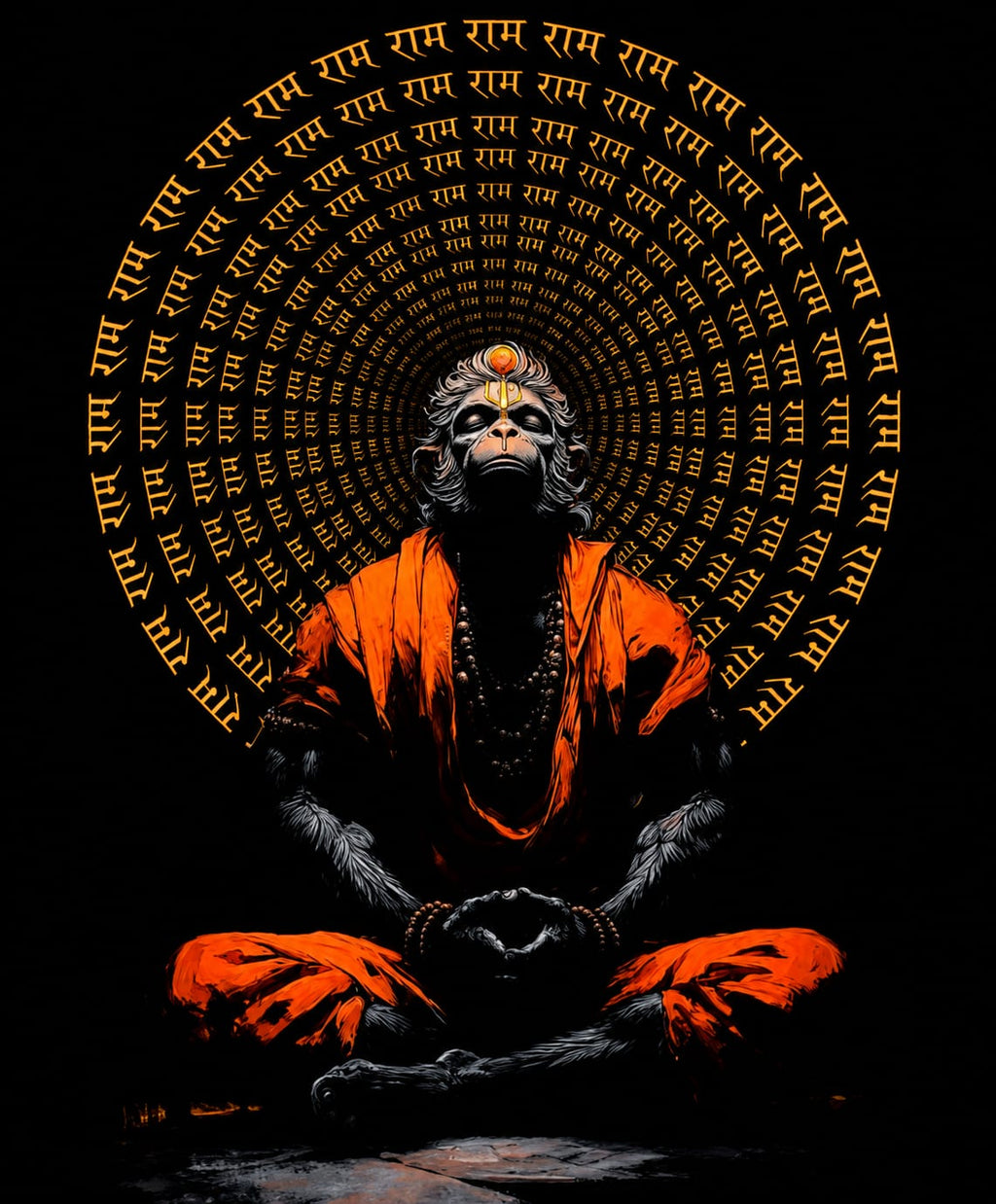 Hanuman ji Canvas Painting