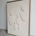 Luxury metallic 3D wall art featuring a boho textured sculpture, Kindred Composition